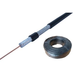 China CCTV Coaxial Cable , Tri-Shield RG7 Coaxial Cable  Drop Cable with Flame Retardant PVC Jacket on sale