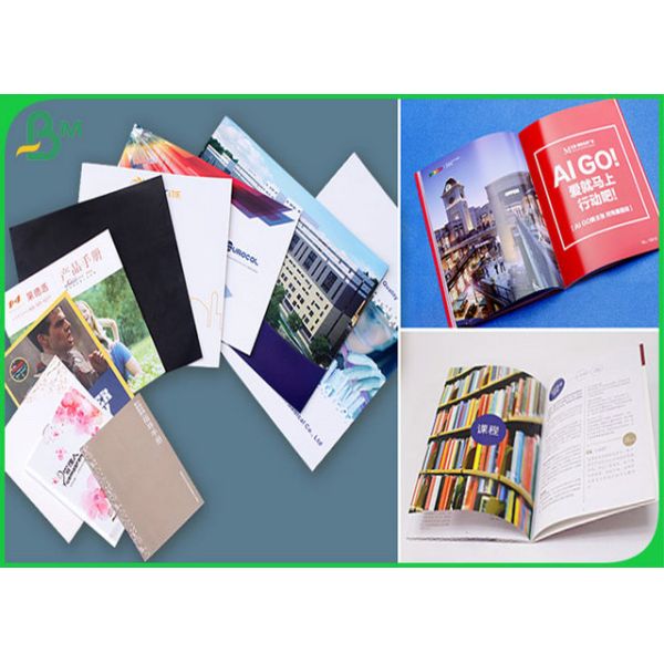 CIS 80gsm 130gsm Coated Silk C1S Paper For Making Advertising Brochure Or Birthday Card