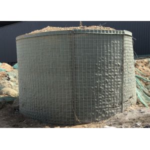 Galfan military hesco barrers wall with hot dipped galvanized welded gabion