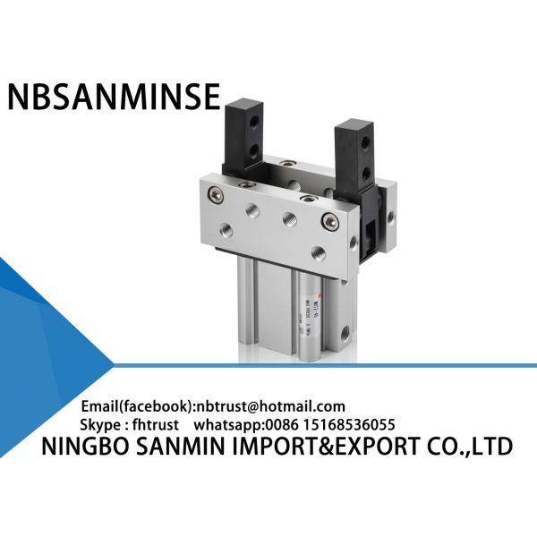 Custom MHT2 Pneumatic Air Cylinder Gripper , Toggle Gripper Pneumatic SANMINSE