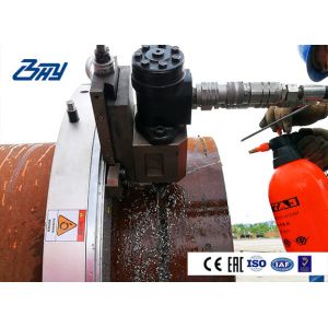 China Clamshell Type Split Frame Pipe Cutting Machine Adjustable Bearing System on sale China Clamshell Type Split Frame Pipe Cutting Machine Adjustable Bearing System on sale