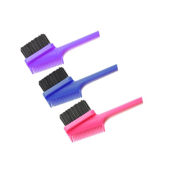 Double Sided Hair Edge Control Brushes Comb Eyebrow Brushes Wholesale Price For Beauty Makeup And Brow Tint