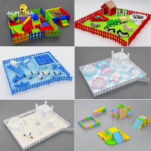 Soft Play Equipment White Inflatable Bounce House Waterproof Customized PVC