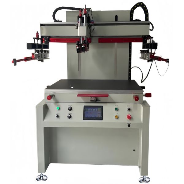 Multi Purpose Flatbed Screen Printing Machine Semi Automatic With PLC Single Chip Control