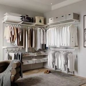 Portable Armoire Wardrobe Closet Cabinet YALIG Custom Open Design for Wood