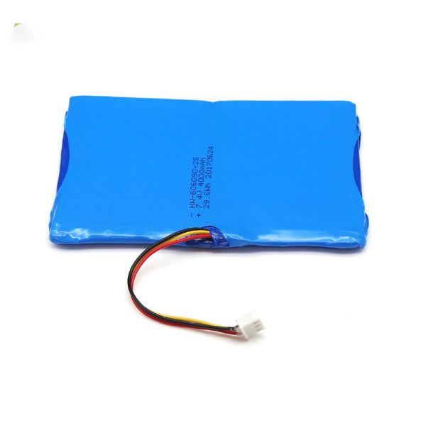 Quality Custom Lithium Polymer PL606090 4000mAh 7.4 Volt Lipo Battery for sale