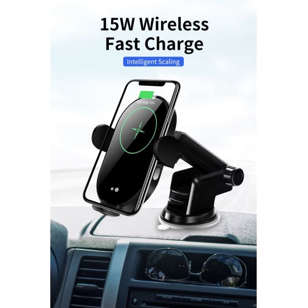 15W Wireless Car Charger Adapter Mobile Phone Holder Air Vent Mount Suction Qi Charge