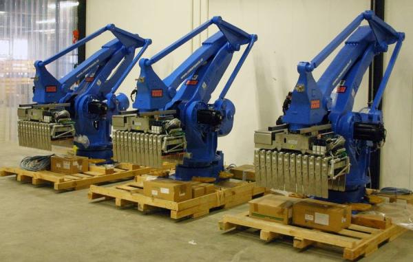 Quality Mixed Automatic Palletizing Robot System Case Packer Palletizer Depalletizer for sale