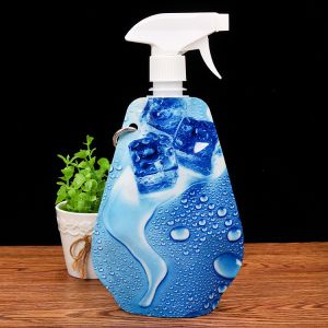 Buy cheap Plastic spray bottle pouch stand up pouch spray bag pouch folding water bottle from wholesalers