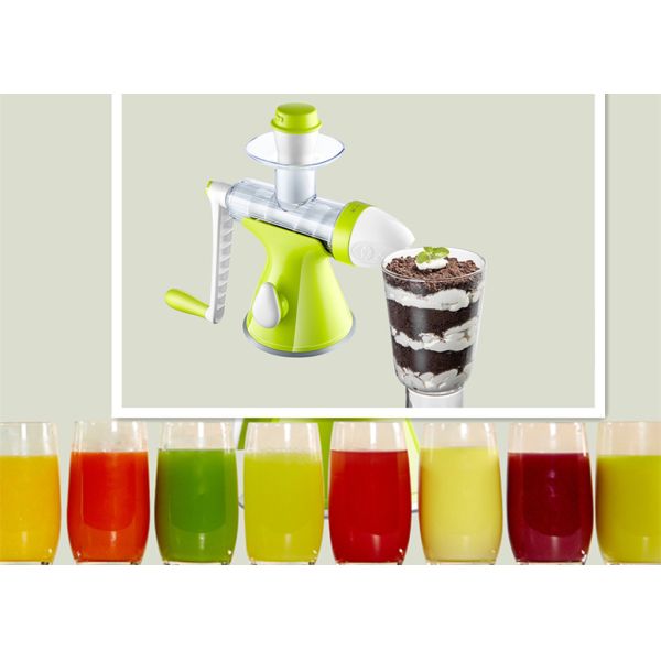 Hand Operated Slow Press Juicer , Hand Crank Ice Cream Maker Environmental