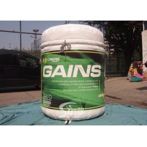 Large commercial grade digital printing GAINS inflatable bottle made of