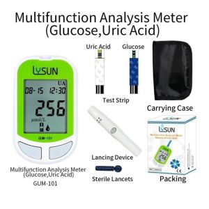 Home Use Multifunction Monitoring System Glucose Uric Acid Analyzer