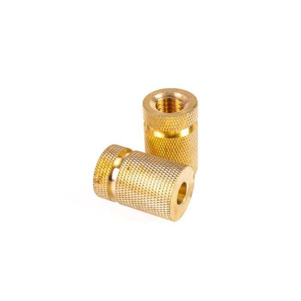 Precision Insert Brass Knurled Thumb Nut , Equipment Parts Custom Brass