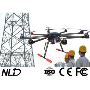 Manual control Powerline Drone With Single Axis Gimbal 720P Camera And Fail -