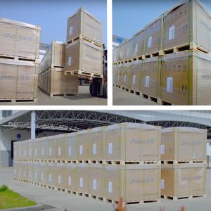 575-600W Bifacial Half-Cell Double Glass Ja PV Solar Panels with IEC ISO TUV