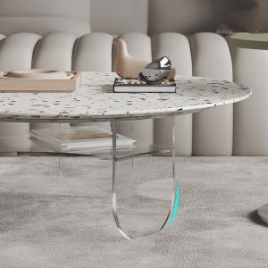 Simple Design Acrylic Coffee Bar Console Table 90cm*90cm*38cm