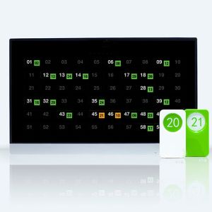 Restaurant table polarization tracker customer desk position tracking system