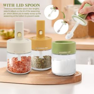 Customized Packaging Airtight Clear Seasoning Spice Container Glass Condiment