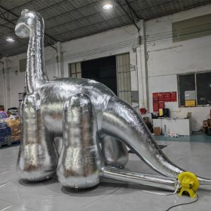 Custom Zoo Event Inflatable Dinosaur Model Giant Long Necked Dinosaur For
