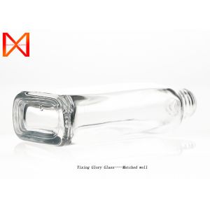 Wholesale Flint Frosted Clear Empty Glass Containers High Thermal Tolerance For Vodka Wine Gin from china suppliers