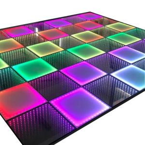 3D Infinity LED Mirror Wedding Party LED Digital Dance Floor Lights for Disco