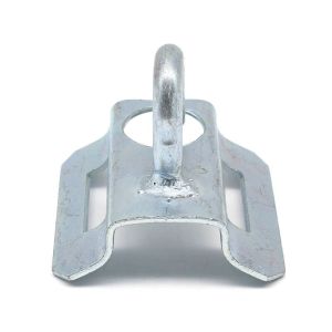 Galvanized Steel Draw Hook Bracket Pole Mounted Fix Tension Clamps