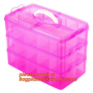 adjustable plastic storage box plastic screw bead box, Detachable Compartments