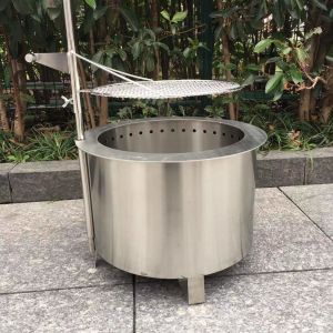 Buy cheap Double Wall 56cm Smokeless Fire Pit With Grill 38cm Stove from wholesalers