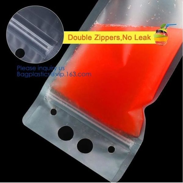 Custom Reusable Juice Food Packaging Plastic Bag Alcohol Drink Wine Spout Pouch Bag,liquid spout pouch/wine drink juice