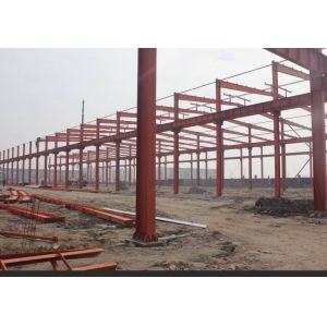 Galvanized Lightweight Prefabricated Steel Frame Buildings Customized Color