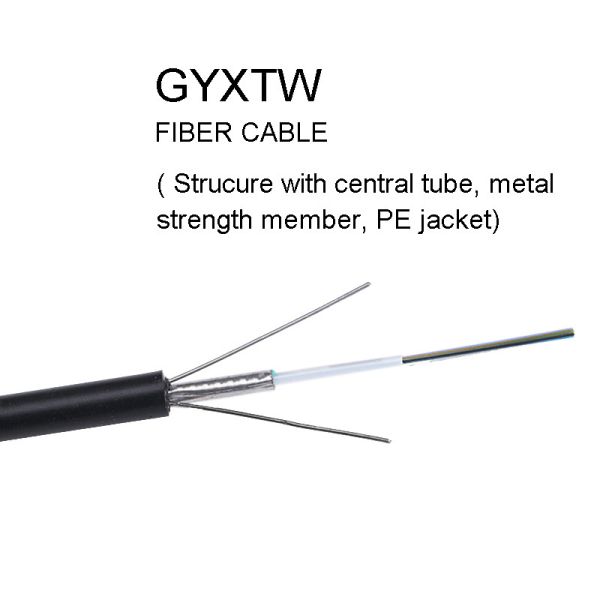GYXTW 2 4 6 Core Fiber Optic Cable With Central Tube Structure