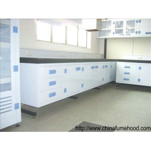 PP Drawer Chemistry Lab Furniture , Epoxy Resin Countertops Science Lab Benches