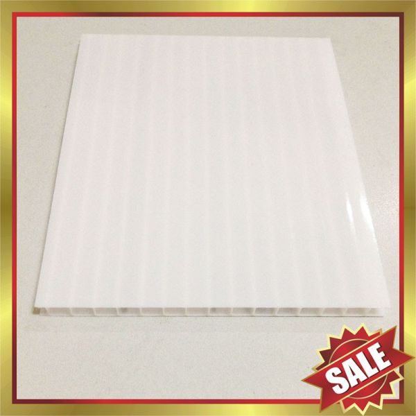 Quality opal PC hollow sheet,hollow polycarbonate sheet,pc sheeting for greenhouse and building cover for sale