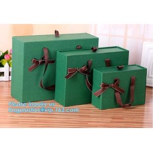 custom luxury matte black flip top box cardboard paper gift box with ribbon
