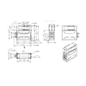 Lithium battery industry standardized lithium battery electric parallel gripper