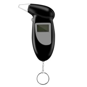 Police Car Digital Bactrack Alcohol Breathalyzer Keychain With Alkaline Battery
