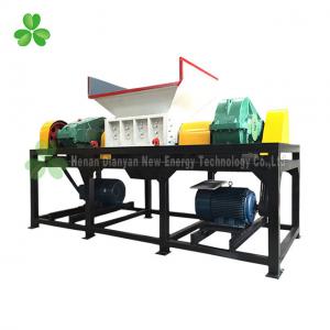 China Four Shaft Used Tire Shredder , Truck Tyre Shredder Driven By Double Hydraulic Motors on sale