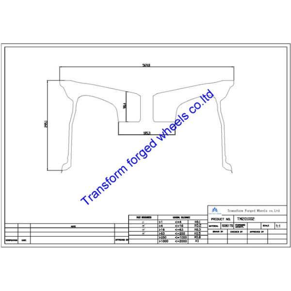 TM201002 20X10 inches forged wheels monoblock wheels blanks Dimple style barrel