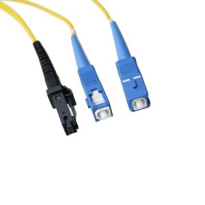 LC / APC Fiber Optic Patch Cord MT-RJ to SC Singlmode Duplex Zipcord Without