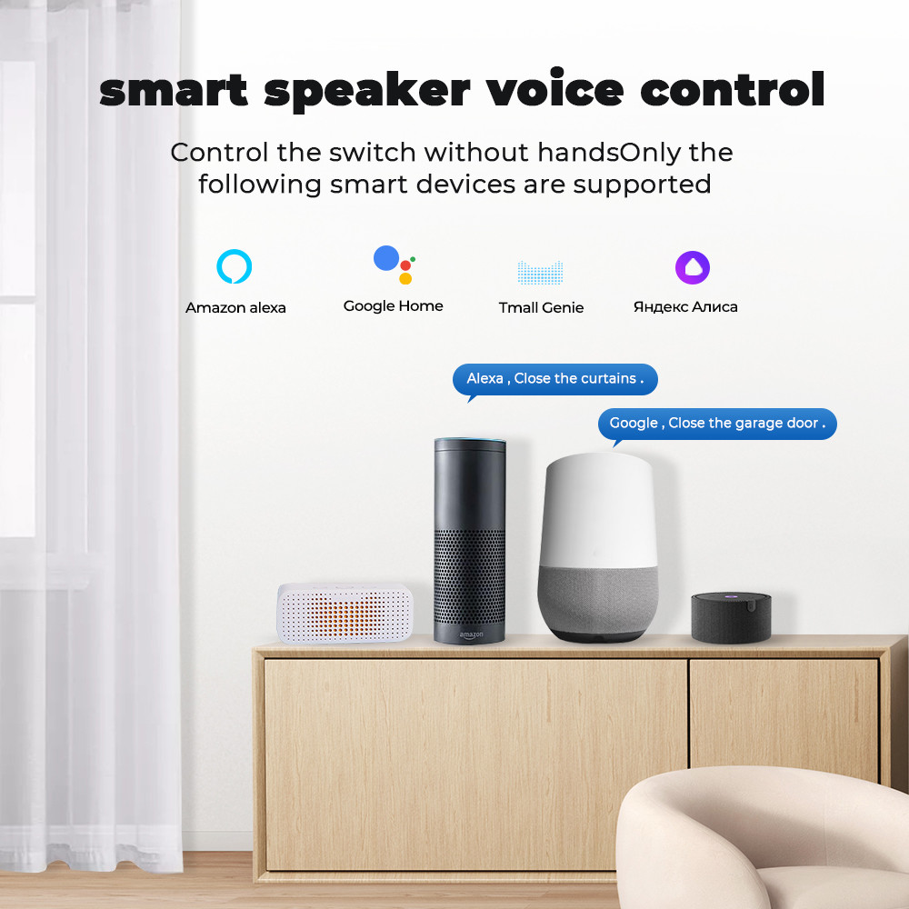 SMATRUL Tuya WiFi RF433 Smart Curtain Switch Module,Designed for Electric Roller
