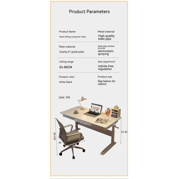 Student Study Writing Desk Elevate Your Productivity with This Wooden Office Desk