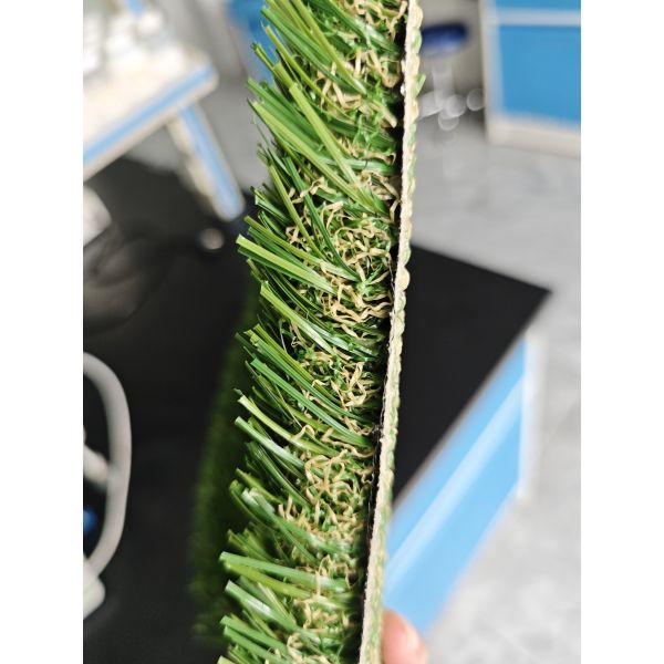 Non-Infill Green Artificial Grass Transparent Latex 30mm PE&PP material Little Sand Needed Drainage holes