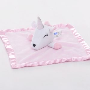Wholesale Kids Unicorn Fleece Security Blanket Snuggler Polyester Stuffed Animal Blanket from china suppliers