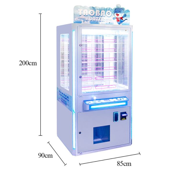 Bill Acceptor Claw Crane Machine , Prize Claw Machine With LED Strip