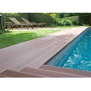 Outdoor WPC Decking ASA Co-extrusion , Fireproof Artificial Decking