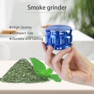 Customized Cnc Aluminum Parts Tobacco Spice Herb Grinder Blue Anodizing
