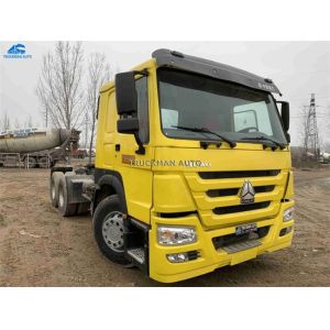 high horsepower Used Tractor Trucks Sinotruk Tech Engine 371hp For Ghanac