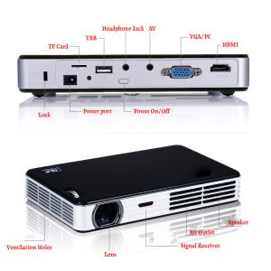 Digital LED Projector With HDMI USB TF Port Compatible For DVD Computer Laptop