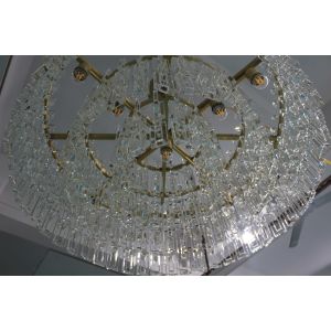 LED Modern Marignan Rectangular Chandelier 152cm Crystal Chandelier In Round