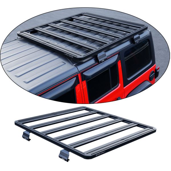 4x4 Roof Rack Gutter Mount Universal Car Roof Carrier Luggage for Jeep Wrangler JL